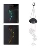 Solar Wind Chimes Maple Leaf LED Mobile Wind Chimes Lights