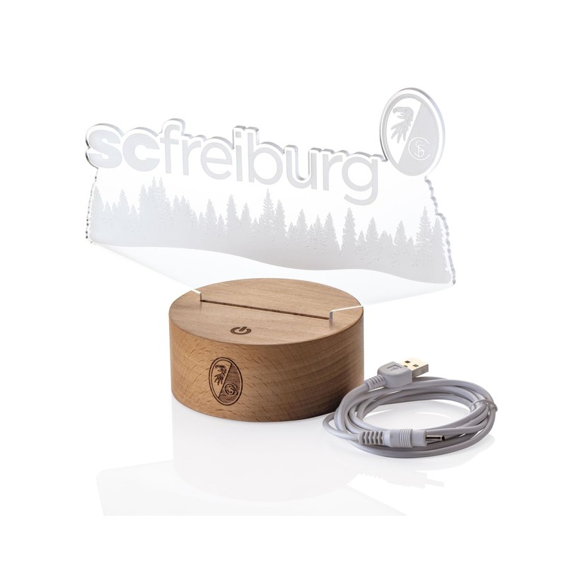 SC Freiburg LED Light Wooden Skyline