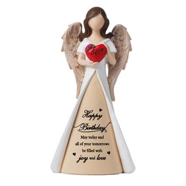 QZWHLSM 50th Birthday Gift, Mother's 50th Birthday Gift, Mother's Sisters's 50th Birthday Gift, 50th Birthday Gifts for Her (White)