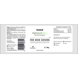 Für dein Gehirn* - Fischöl Omega 3 aus Norwegen - Essence of Life