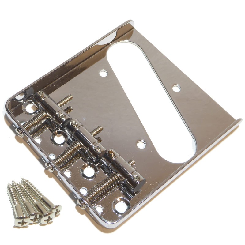 Telecaster Electric guitar bridge in chrome, ashtray type tele