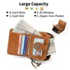 BVEOGMRO Small Wallet for Women Leather Bifold Compact RFID Blocking