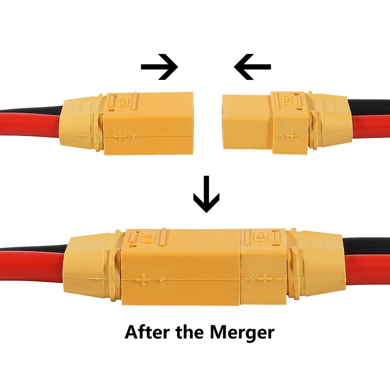 Meimom 4 Pairs XT90H XT90 Wire XT 90 Plug Male