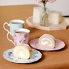 BTaT- Porcelain Floral Plates Set of 8, 8 Inch, Assorted