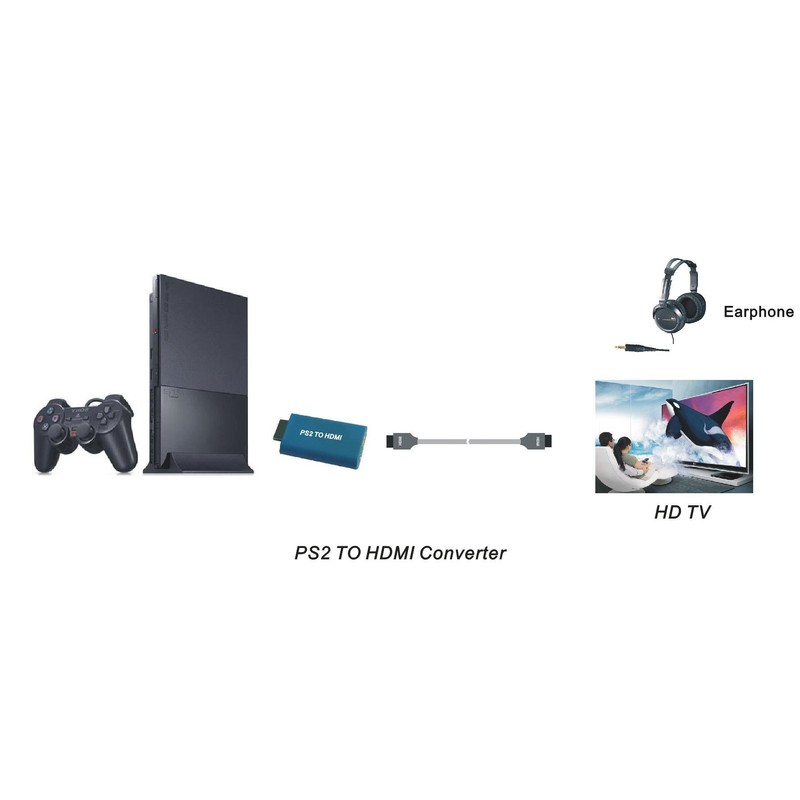 No brand PS2 TO HDMI CONNECTOR PS2 to HDMI TV