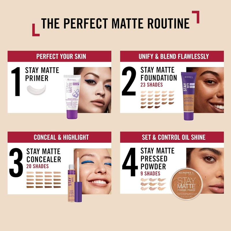 Rimmel London Stay Matte - 161 Nude - Concealer, 24-Hour