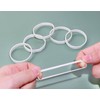 ONLYKXY White Flat Natural Rubber Band Silicone Soft Elastic Band