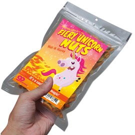 Fiery Unicorn Nuts Spicy Trail Mix - Funny Unicorn Design - Spicy Snacks for Women and Men - Premium Blend, Made in the USA