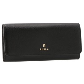 Furla WP00324 ARE000 2043S Long Wallet, Bifold Camelia Continental Wallet, Slim, NERO