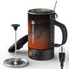 STOKE VOLTAICS Electric French Press Coffee Maker, 120V Boil Water