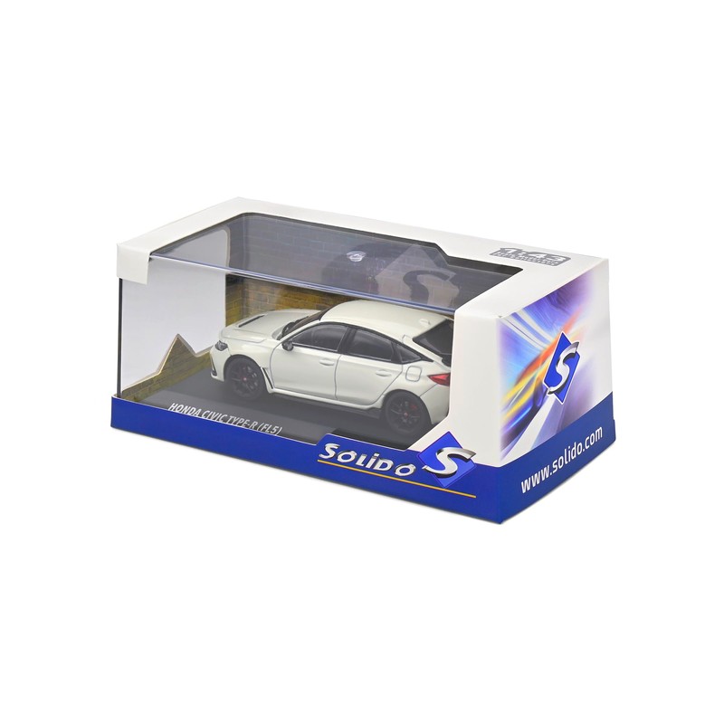 Solido 1:43 Honda Civic Type R 2022 White - Die-Cast