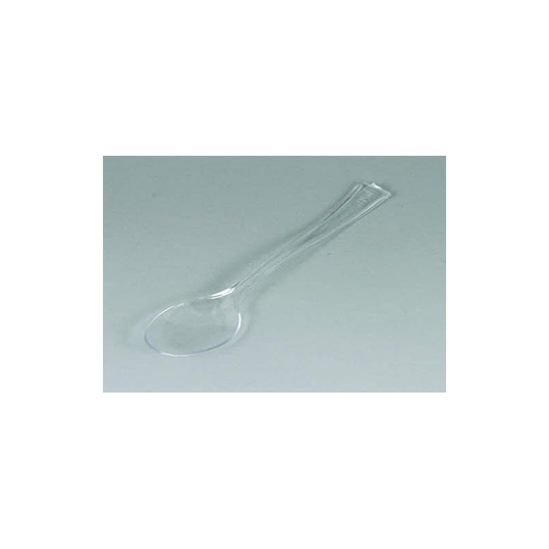 Maryland Clear Tiny Tasters Mini Spoons - 3.75" (Pack of