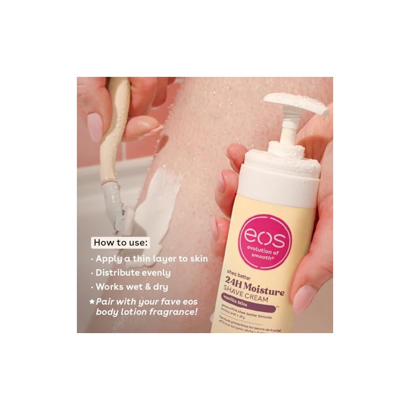 EOS Ultra moisturizing Shave Cream, Vanilla Bliss – Crema de