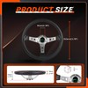 RASTP Universal Drifting Deep Dish Racing Steering Wheel 13.8”/350mm 6