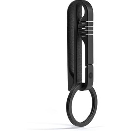 KeyUnity KM03 - Llavero de titanio con clip para cinturón y llavero extraíble para cinturón de trabajo