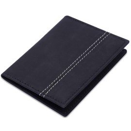 AMEHA Men's Credit Card Holder - RFID Card Case - Men's Wallet - Minimalist Card Case with RFID Protection Technology - Space for up to 6 Cards and Banknotes, Genuine Cowhide Leather, Vintage
