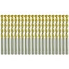 Masonry Concrete Drill Bit Set 3/16 in. Carbide Tip Golden