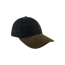 JACK PYKE Lowland Brown Tweed & Brown Peak Baseball Cap Hat