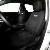 TOYOUN 2 x Universal Front Seat Covers White/Black Two Tone