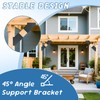 4 Pcs Pergola Brackets, 45-Degree Angle Bracket,4x4 (Actual 3.6‘’x3.6‘’) Corner