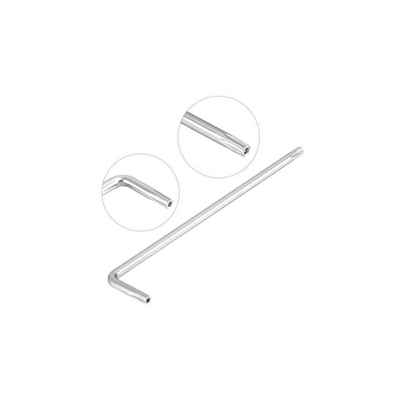 Sourcingmap Long Tamper Proof Torx Star Key Bit Wrench L-Shape