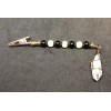 Lost Science Crystals Mizzou Tiger’s Roach Clip, Quartz Crystal Charm,