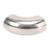 2PCs 90 Degree Elbow Wastegate Dump Valve Pipe 1.5in Stainless