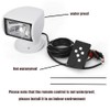 12V 100W Boat Spotlights Search Light,Spot Light for Boat/Truck Marine