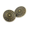 10 botones de vástago de metal para rueda. 23 mm