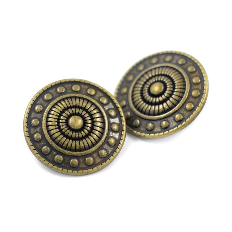 10 botones de vástago de metal para rueda. 23 mm