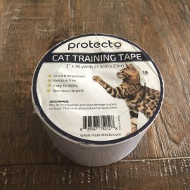 Unbranded Protector Cat Training Tape 3" X 30 Yard Residue Free/Safe For Pets White