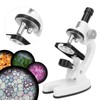 Kids Beginner Microscope Science Kit Portable 200X‑1200X Microscope Kit for