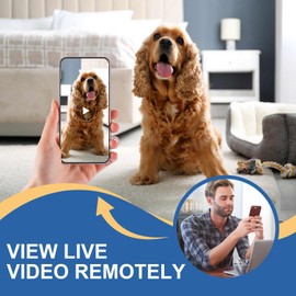 WiFi USB Charger Camera, 1080P HD Mini Nanny Cam with Motion Detection, Wireless Smart Security Cameras Video Recorder with Remote Live View for Pet/Baby/Home No Audio