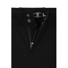 Champion Boys Baseball Athletic Youth Performance Pant with Belt Loops and Zip Fly, Black