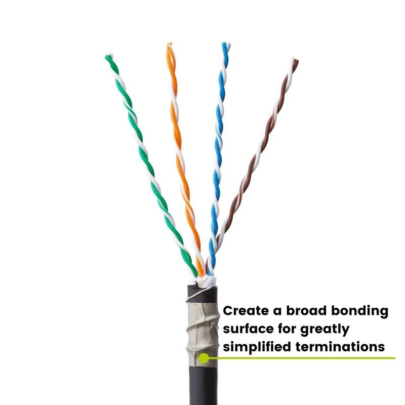 TRUE CABLE Copper Fabric Strips with Conductive Adhesive, EMI/RFI Shielding