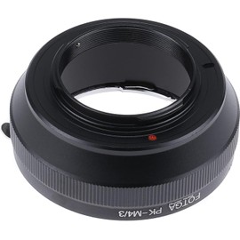 Hersmay PK-M4/3 Lens Adapter Ring for Pentax K Lens to Micro Four Third MFT M4/3 Mount Camera for Panasonic G3 G10 GF1 GF2 GF3 GH2 GH4 GH5S for Olympus E-P3 E-PL1 E-PL2 Pen E-M5 Mark II E-M10
