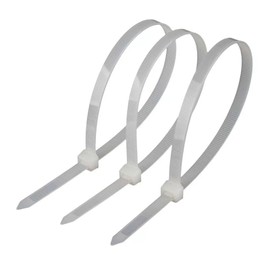 Plastic Nylon Zip Ties, Heavy Duty Zip Ties 260 Pound Ultra Strong, Ultra Wide Plastic Zip Ties, Large Zip Ties, Ultra Long Zip Ties(White, 60 cm/26inch 100 pcs)