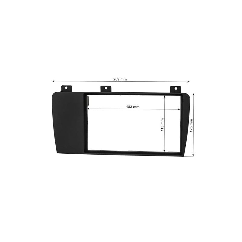 tomzz Audio 2456-014 Double DIN Radio Faceplate Compatible with Volvo
