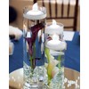Yakpo 12 Pack Cool White Flickering LED Floating Tea Light,