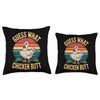 Funny Guess What? Chicken Butt Hilarious Joke Laughing Fowl Throw