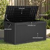 YITAHOME 80 Gallon Outdoor Storage Box, Large Water Resistant Resin