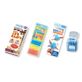 Kumon KUMON Children's Pencil 6B x 1, Triangle Pencil Cap x 1, Grip Support x 1, Children's Pencil Sharpener Blue x 1, Beginner Set