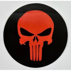 5  Red Punisher ...Skull... Decals