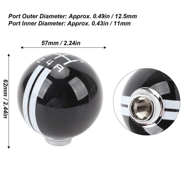 5 Speed Shift Knob Round Ball Manual Shift Knob with