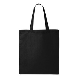 Q-TEES QTB Large Blank Heavy Duty Reusable Canvas Tote Shopping Bag (Pack of 2) (Black)