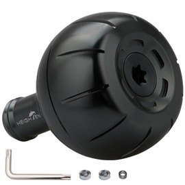 HEIGHTEN 1.5 inches (38 mm) Reel Handle Knob for Shimano Type A/B (Daiwa) Type S/L Universal Gear Series (Dark Gray (22STELLA/23AIRITY)) (890)
