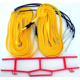 Home Court 1-inch Non-Adjustable 30-ft Grass Court Boundary - 17NAG (Yellow)