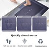 Super Absorbent Bath Mat Quick-Drying Thin Bathroom Mat Non-Slip Stain