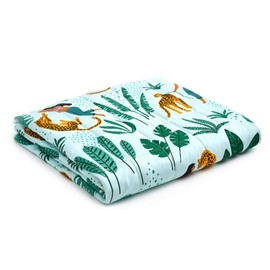 YnM Cooling Weighted Blanket,Bed Blanket for Two Person of 110~190lbs, Ideal for Queen/King/Ca King Bed (80x87 Inches, 25 Pounds, Lepard)| A Duvet Included