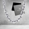 RUGGED STEEL Stainless Steel Necklace 11 mm Wide Solid Anchor